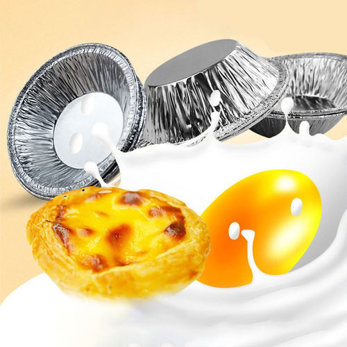 250PCS descartável Tinfoil Egg Tart Ferramenta Mold Baking for Cupcake Fruit Tart