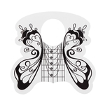 50pcs prego Dica Nail Art Form etiqueta borboleta prego Forma