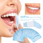 50pcs Wipes Dental limpar os dentes ferramenta Whitening para Deep Oral