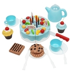 54-Piece Fruit Cake Cutting Set Festa De Aniversário Pretend Play Toys For Kids