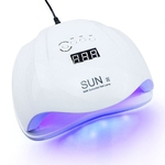 54W SUNX unhas lâmpada secador Para LED lâmpada UV Gel para curar Manicure unha máquina com Auto temporizador Sensor LCD Lâmpada Ice