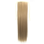 55 cent¨ªmetros Mulheres peruca de cabelo longo e reto Ponytails Meninas sem emenda extens?o do cabelo corda C