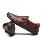 5709 Primavera E Femininos Outono Sapatos de couro Handmade Peas sapatos vermelhos Brown