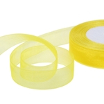 25mm 50 Yards/Roll Silk Organza Transparent Ribbon DIY