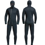 5MM Diving Suit Mercerized Velvet Dois Oarts Set Surfing Suit Quente Frio-prova