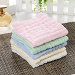 Amyove Lovely gift 5PCS 6 camadas de toalha de rosto plissadas pano quadrado do bebê lenço para o chuveiro 25 * 25CM