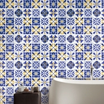 25pcs autoadesivo Tile Art Decalque etiqueta DIY Cozinha Casa de Banho Decor Vinyl