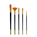 5Pcs Nylon Watercolor Mixed-head Brush Art OilPainting Brush School Supplies