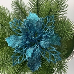 5pcs / set celebração Decoração de Natal oco Out Glitter Powder Flower Wreath Garland Decor Pendant