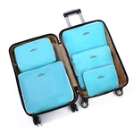 5Pcs / Set portáteis sacos de roupas para Bagagem Set for Travel Redbey