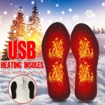 5V USB Aquecedor elétrico de fibra de carbono Palmilhas para calçados de aquecimento Meias quentes Pés Aquecedor Pé Inverno Almofadas mais quentes (tamanho pode ser cortado)
