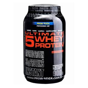 5W Ultimate 5 Whey Protein - Probiótica - 900g- Baunilha