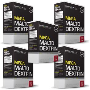5x Mega Malto Dextrin - Probiótica - 1000g - GUARANÁ COM AÇAI