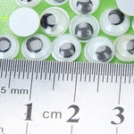 100 Peças de Plástico Wiggly Eyes Craft 8mm