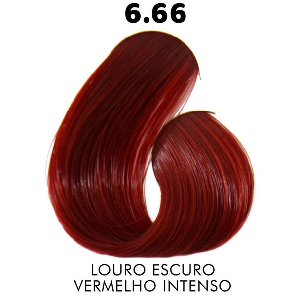 6.66 Louro Escuro Vermelho Intenso Therapy Color Coloração Permanente 60g Sanro Cosmeticos - Sanro Cosméticos