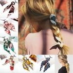 6 bandas de seda do cabelo el¨¢stica para acess¨®rios do cabelo mulheres ou meninas Faixa de Cabelo Moda