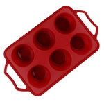 6 Cavities Silicone Mould with Handle for Silicone Mold