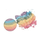 6 Color Eyeshadow Blusher Marca-texto Arco-Íris Mulheres Shimmer Paleta de pó