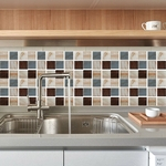 6 Folhas / Kitchen set óleo à prova de Waterproof Wallpaper removível PVC Decalques Banho Adesivos