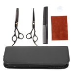 6 Inch Professional Hair Cutting Thinning Scissors Salon Barber Hairdressing Shears Black