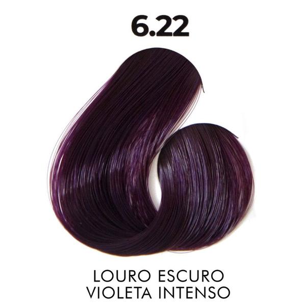 6.22 Louro Escuro Violeta Intenso Therapy Color Coloração Permanente 60g Sanro Cosméticos