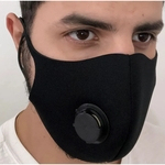 2x Máscara Proteção Tecido Emborrachado Lavavel Reutilizavel