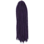 18 Inch 24Strands / Pacote sintético extensões de cabelo macio do falso Locs Crochet Dreadlocks Crochet Tranças de extensão do cabelo trança