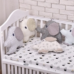 6 Pcs combinação flexível elefante pára-choques de algodão acolchoado crianças cama berço amortecedor protetor almofada