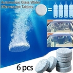 6 Pcs pára-brisa / Set Car vidro Máquina de lavar roupa Cleaner Compact efervescente pastilhas de detergente