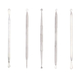 6 Piece Set Aço Inoxidável Acne Needle Blackhead Acne Needle ferramenta de beleza