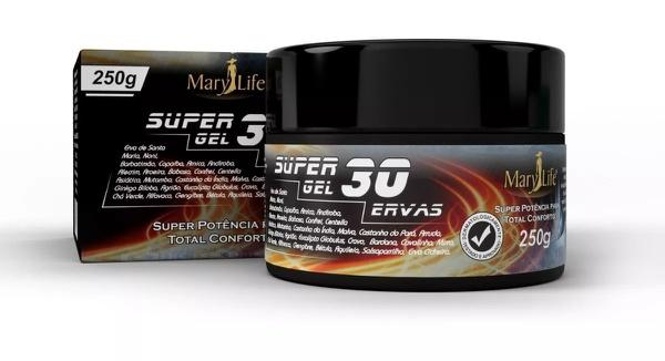 6 Super Gel 30 Ervas Mary Life 250g
