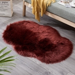 60 * 90 centímetros Non-slip Plush Tapete Irregular cor sólida Sala Quarto Tabela Floor Mat