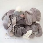 60 centímetros Infant Plush Elephant macia Appease Elephant Playmate Calma boneca Elephant Toy Pillow Baby Plush Toys Stuffed Boneca
