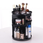 360 graus de rotação Caixa de armazenamento Cosmetic Makeup Organizer Titular Caixa de Jóias Batom