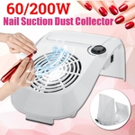 60W / 200W Forte Poder Nail Art Pó Sucção Coletor Ventilador Aspirador Manicure Ferramenta EUA / UE Plug