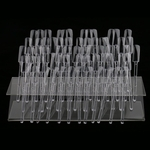 64 Clear Sticks Nail Art Display Stand Salon Ferramenta UV Gel Acrílico Tips Rack