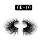 6D Fake Eyelashes 25mm Imitação Vison Cílios espessos cílios falsos Natural
