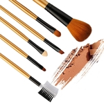 6pc Makeup Brushes Set P¨® Foundation Eyeshadow Eyeliner Escova Cosmetic Lip
