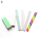 6Pcs Arquivos De Unhas Buffers Bling Grit Sanding Blocks Para Manicure Nail Art Tool