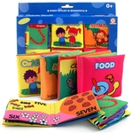 REM 6Pcs bebê Kid Livro rasgo brinquedo educativo resistente pano Fadeless 3D cognize Precoce Office Supplies