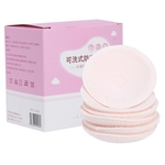 6pcs Breast Nursing Pads Washable Pure Cotton Close-Fitting Breastfeeding Pad Accessory