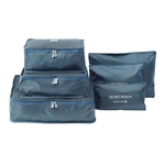 6pcs Kit de viagem Roupa Lavandaria saco de armazenamento da embalagem bagagem Organizer Bag