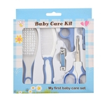 6PCS Manicure Set Cuidados infantil tesoura de unha Comb Escova Baby Care Suprimentos Set