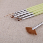 6PCS Nail Art Design Grupo Pen Pintura escova pontilhado Ferramenta Kit