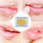 6PCS ouro Colágeno Cristal Lip Mask Gel Cuidados Lip Hidratante Hidratante Repair Remover linhas manchas Fuller Lip Care (Cor: Gold)