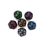 6Pcs Party For jogo Dungeons & Dragons Polyhedral D30 multi Sided Acr¨ªlico Dice