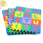 36pcs / set Bebé Criança Número enigma do alfabeto Foam Matemática Educacional Mat Toy