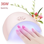36W Fast-secagem UV Lamp Rosa LED fototerapia prego lâmpada mouse Lâmpada Lâmpada do arco-íris
