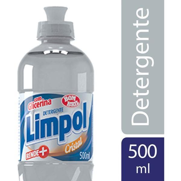6x Detergente Líquido Cristal Limpol 500ml - Bombril