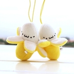 7 Centímetros Super Boneca Amarela Pequena Bonito Do Banana Corda Pequena Boneca Chaveiro Plush Soft Toy Stuffed